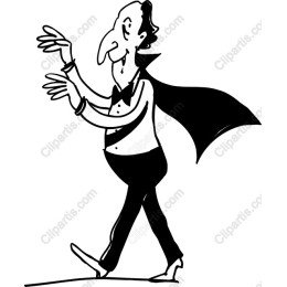 Whimsical Cartoon Vampire