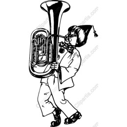 Whimsical Musician Tuba