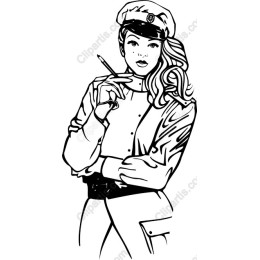 Empowered Woman in Uniform