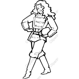 Confident Woman in Military Outfit