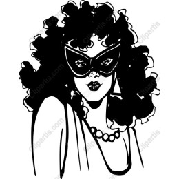 Glamorous Masked Woman