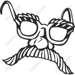 Whimsical Mustache & Glasses