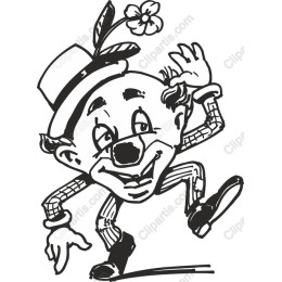 Vintage Clown Whimsical