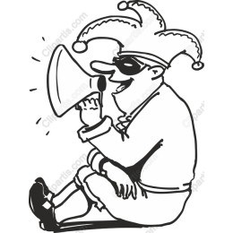 Whimsical Jester Megaphone
