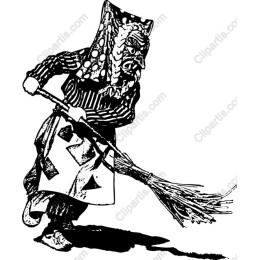 Whimsical Sweeping Figure