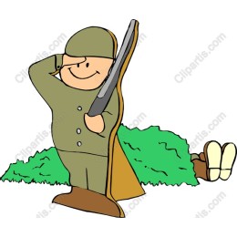 Cheerful Cartoon Soldier