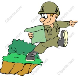 Whimsical Cartoon Soldier