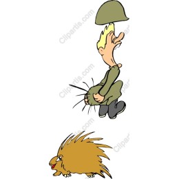 Whimsical Soldier and Porcupine