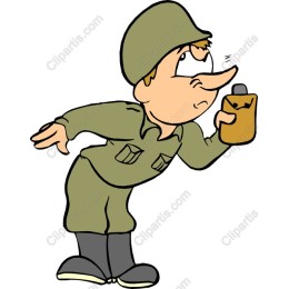 Whimsical Soldier Cartoon