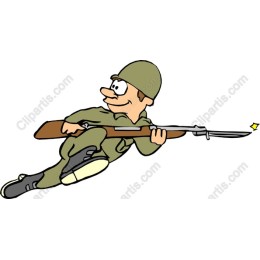 Playful Cartoon Soldier
