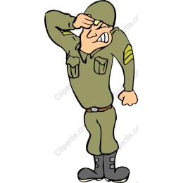 Saluting Soldier