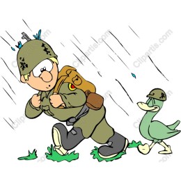 Whimsical Soldier and Duck