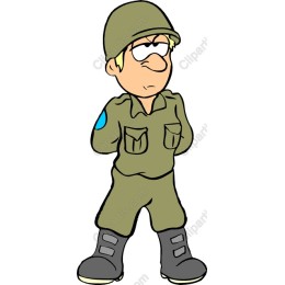 Playful Cartoon Soldier