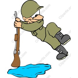 Playful Cartoon Soldier