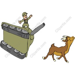 Playful Tank and Goat