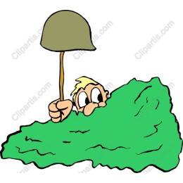 Playful Camouflage Character