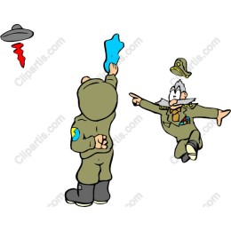 Humorous Soldier and UFO