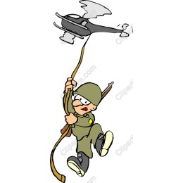 Playful Helicopter Soldier