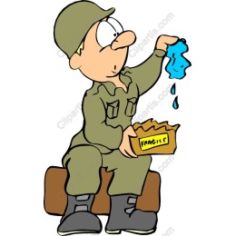 Playful Cartoon Soldier