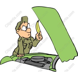 Whimsical Mechanic with Banana