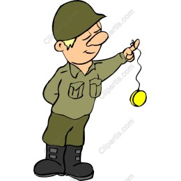 Whimsical Soldier with Yo-Yo