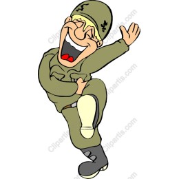 Playful Cartoon Soldier