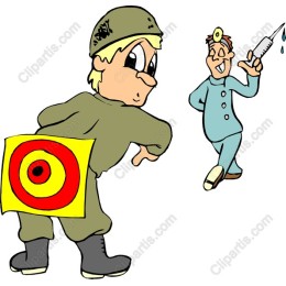 Whimsical Soldier with Target