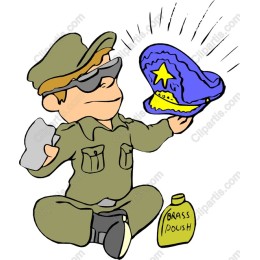 Whimsical Soldier with Brass Hat