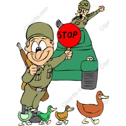 Soldier and Duck Parade