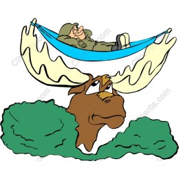 Whimsical Moose Hammock