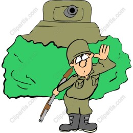 Quirky Soldier with Tank