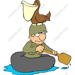 Playful Soldier with Pelican