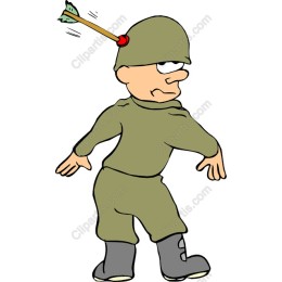 Quirky Soldier with Arrow