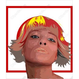 Vibrant Retro Character Portrait