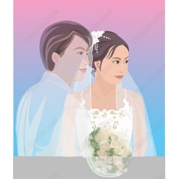 Romantic Wedding Couple