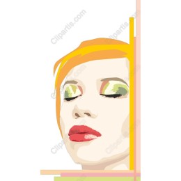 Elegant Portrait of a Woman with Orange Hair