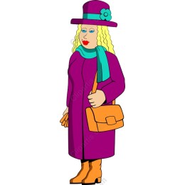 Chic Fashionable Character