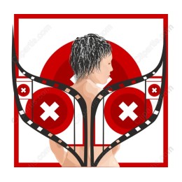 Human with Film Strip Elements