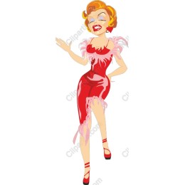 Glamorous Vintage Showgirl