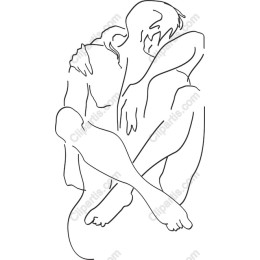 Serene Minimalist Line Drawing