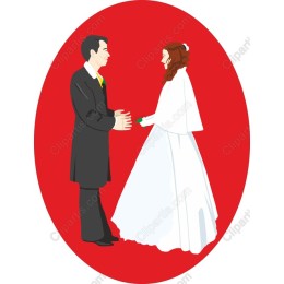 The Wedding Vow - Elegant Bride and Groom