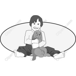 Playful Bonds: Boy and Dog