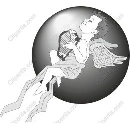 Cherub with Harp
