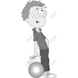 Playful Bowling Boy