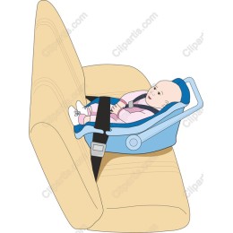 Safe and Smiling Baby Car Seat