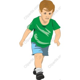 Vibrant Walking Boy