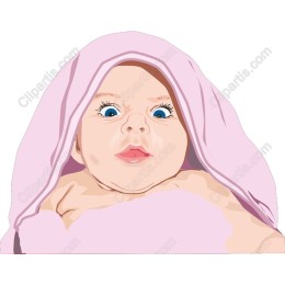 Charming Baby in Pink Blanket