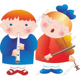 Cheerful Music-Making Kids