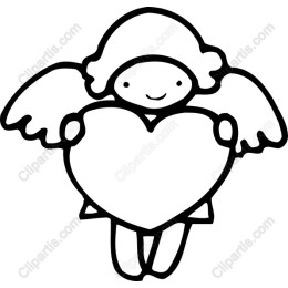 Adorable Angel with Heart