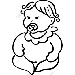 Adorable Seated Baby